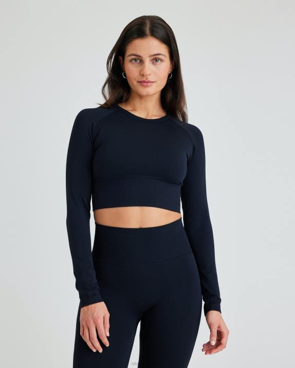 nw grundläggande sömlös långärmad svart Bik Bok Kläder 6T6V234