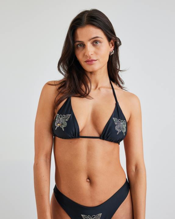 iw florida strass topp svart Bik Bok Kläder 6T6V393