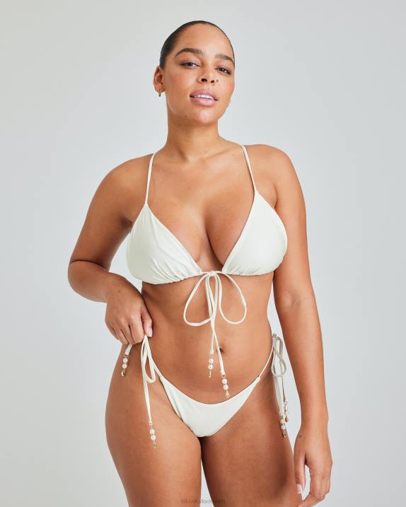 iw het tjej sommar charm bott benvit Bik Bok Kläder 6T6V403