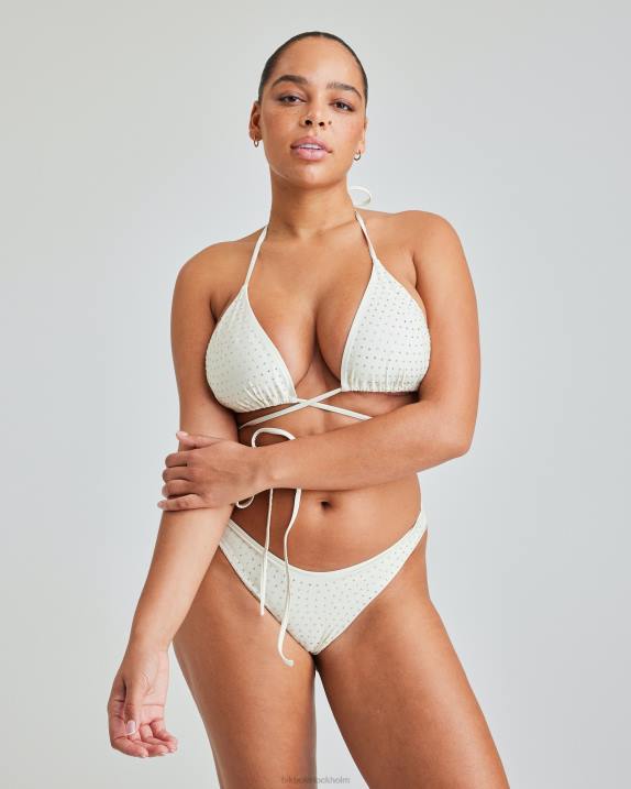 iw ännu högre rhinestone bot benvit Bik Bok Kläder 6T6V338