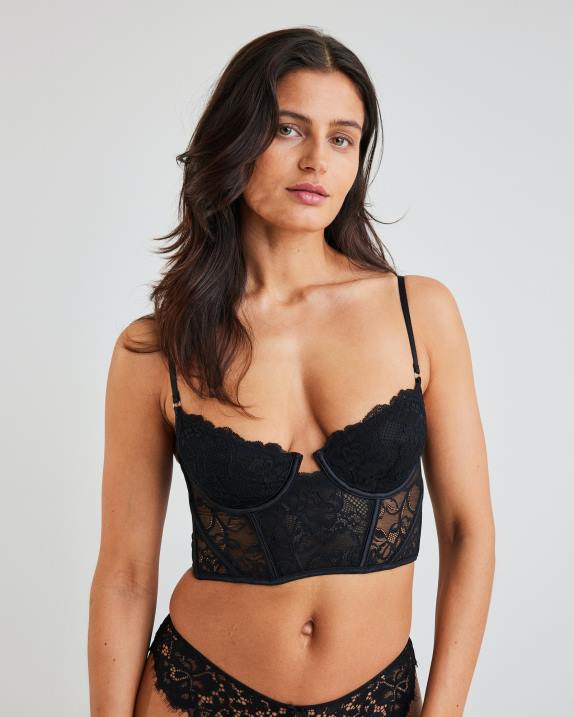 din hela mitt hjärta korsett svart Bik Bok Kläder 6T6V490